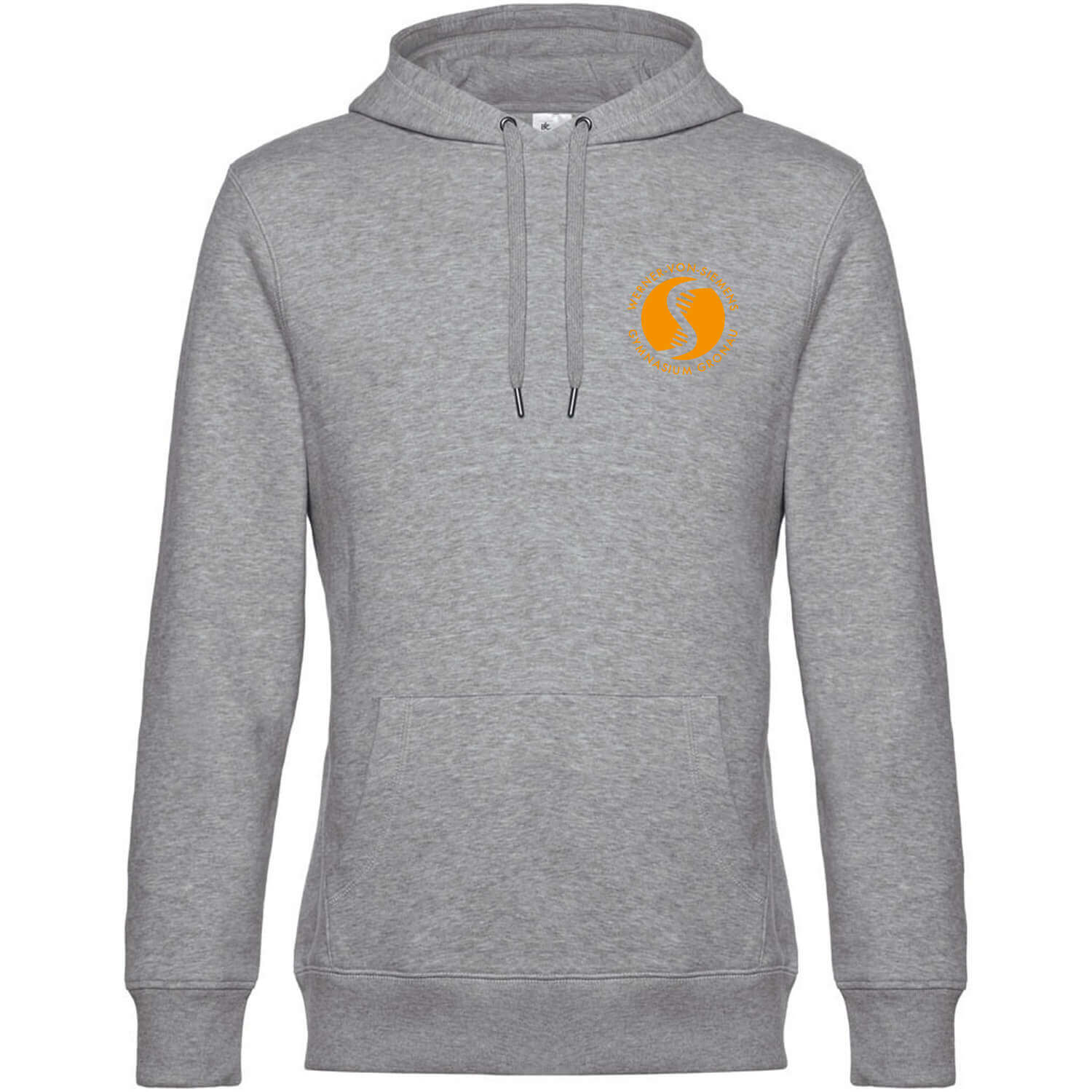 Herren Hoodie Sweat Basic Logo Orange