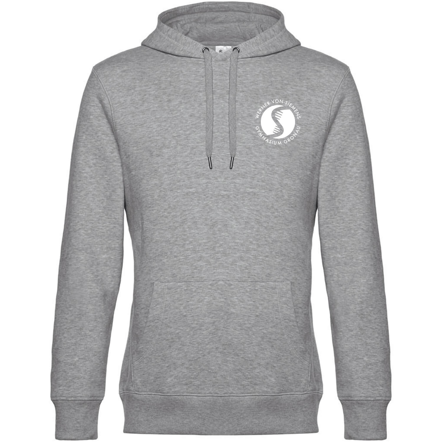 Herren Hoodie Sweat Basic Logo Weiß