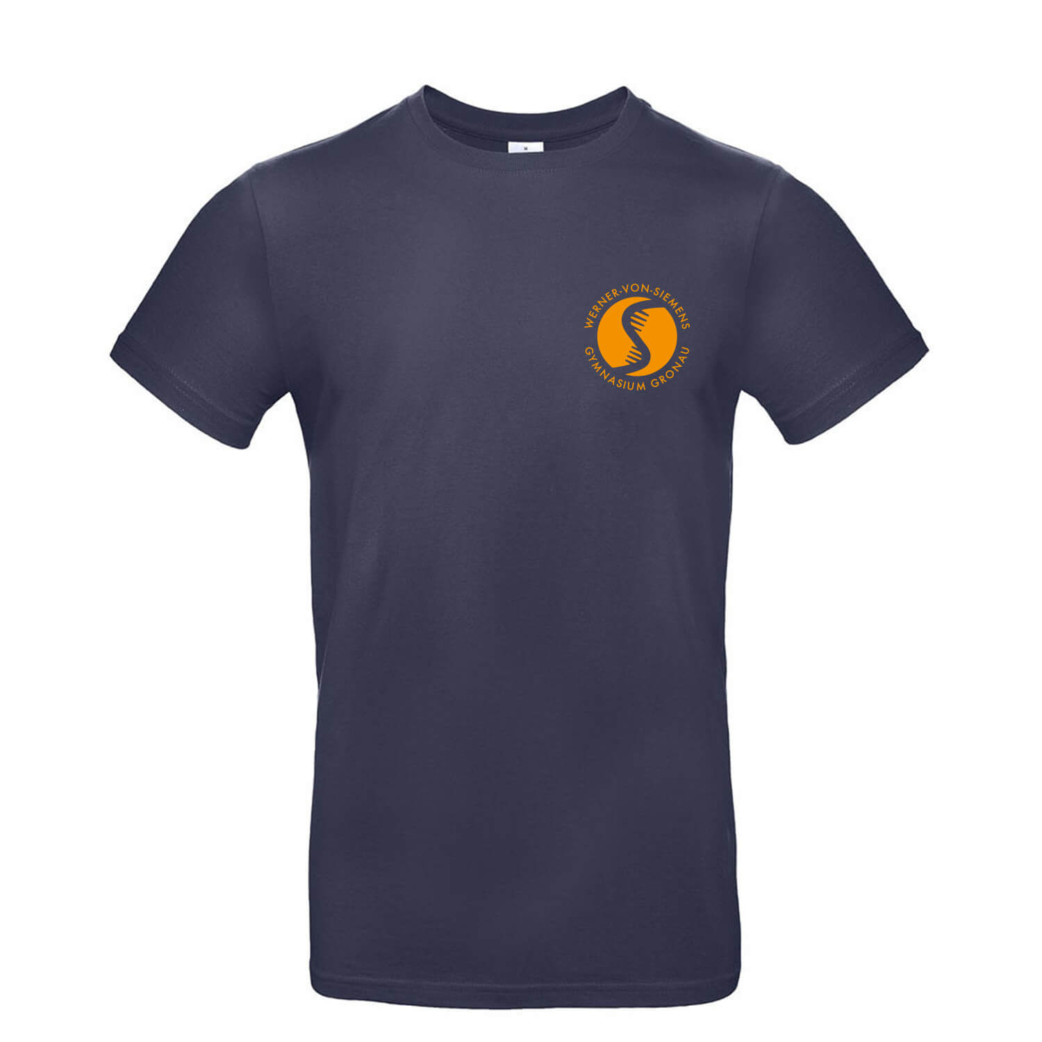 Herren T-Shirt Basic Logo Orange
